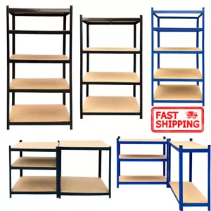 5-Tier Metal Steel Storage Shelving Unit Heavy Duty Garage Shelf Organizer Rack - Picture 1 of 18