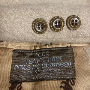 Vintage Camel Hair Sport Coat Mens 40S Beige Blazer 60s 70s Made in England - Picture 1 of 15