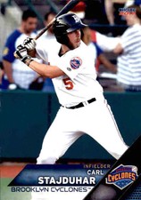 2017 Brooklyn Cyclones Choice #31 Carl Stajduhar Fort Collins Colorado CO Card