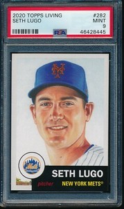 2020 Topps Living Set #282 Seth Lugo PSA 9 Mint SP Short Print Card