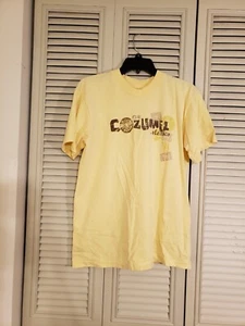 Camiseta Amarilla Cozumel México Manga Corta Talla Mediana - Imagen 1 de 3