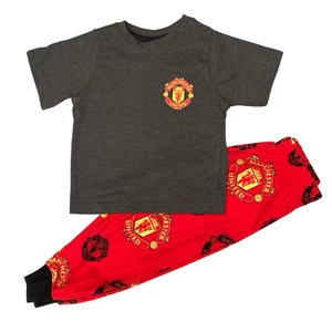 Boys Manchester United FC pyjamas 2-12 yrs man utd football pjs fleece bottoms - Picture 1 of 7