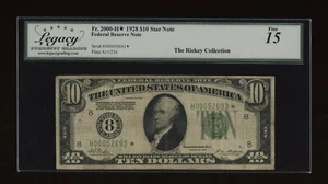 DBR 1928 $10 St. Louis Numeral STAR Fr. 2000-H* Legacy 15 Serial H00052693* - Picture 1 of 2