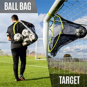 Objetivo de portería de fútbol 2 en 1 TARGET + bolsa de pelota - Imagen 1 de 6