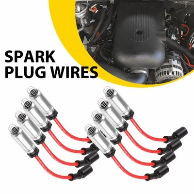 8x Spark Plug Wire Set For 2014-2018 GMC Sierra 1500 Silverado 1500 758EE 748UU - Image 1 of 4