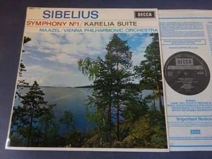 SIBELIUS - SYMPHONY NO 1 / KARELIA SUITE LP, VPO, Maazel, DECCA SXL 6084 - Picture 1 of 4