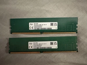 SK Hynix 2x16GB DDR5 4800Mhz 288-Pins UDIMM Memory Ram (32GB Total) - Picture 1 of 2