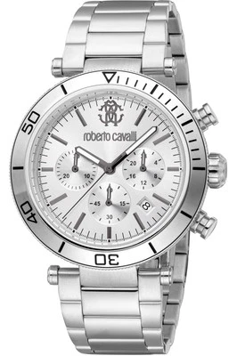 Orologio Roberto Cavalli RC5G128M0045 da Uomo Grigio argento in Acciaio - Immagine 1 di 3