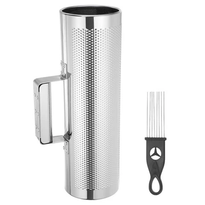 Stainless Steel Guiro Instrument 4" x 12" Percussion Instrument with Scraper Foto 1 de 4