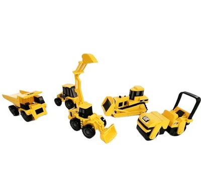 Caterpillar Construction Little Machines 5 Pack, Great Cake Toppers. - Image 1 of 3