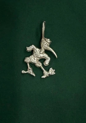 Colgante Huracán Miami Oro Blanco 14k Hecho a Mano Foto 1 de 2