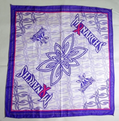 Sacramento Monarchs Women's Basketball Scarf Purple Pink Breast Awareness - Image 1 of 4