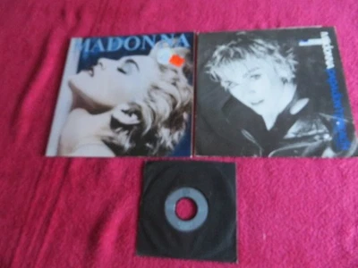 MADONNA ~ TRUE BLUE VINYL LP + PAPA DONT PREACH 12" + LOOK OF LOVE 45 - BUNDLE Foto 1 de 4