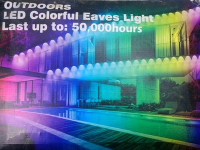 RGB 永久户外灯 500 英尺,远程声音和应用程序控制,16 米颜色 * 阅读 — 第 1/4 张图片