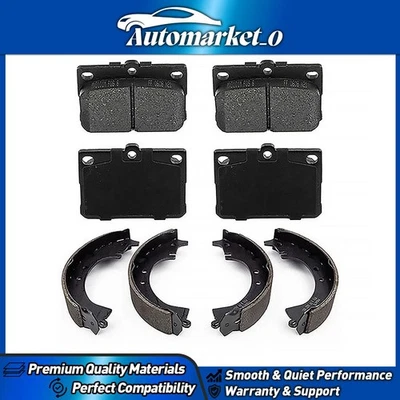 Juego de pastillas de freno de disco zapata de freno de tambor delantera trasera para Toyota Corolla 1980-1983 Foto 1 de 4