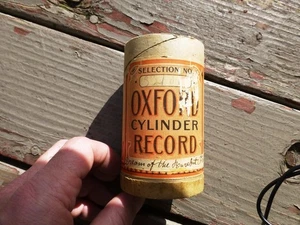 OXFORD CYLINDER RECORD Container Black Wax not Indestructible Edison x - Picture 1 of 5