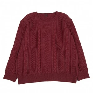 Papas Silk Cashmere Blend Wool Fisherman Knit Sweater Size 50L(K-115647) - Picture 1 of 12