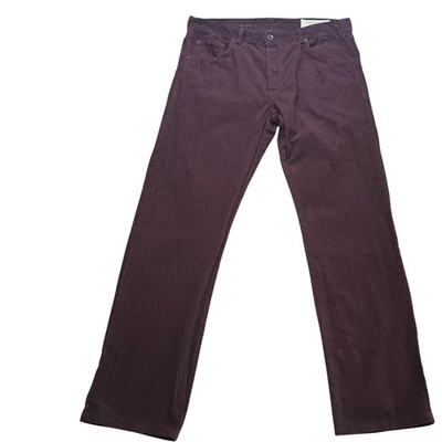 Rag & Bone Corduroy Pants Mens 34x32.5 Black Slim Straight RB 15X  - Image 1 of 4