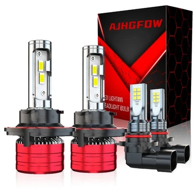 Para Dodge Caliber 2007 2008 2009 9008 H13+H10 9145 4x Bombillas LED Faros 6500K Foto 1 de 4