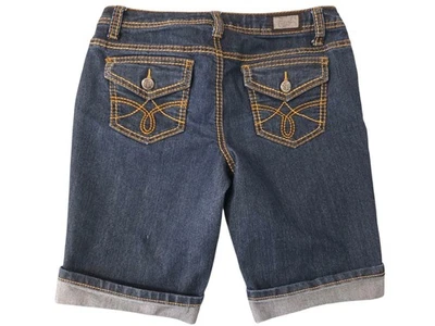 Earl Jean *Talla 6P* Pantalones Cortos Denim con Puños Bermudas Burton Bolsillos con Solapa Elastizados Nuevos sin Etiquetas Foto 1 de 4
