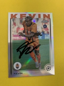 Tarjeta de novato Kevin firmada Topps refractor cromado con certificado de autenticidad - Shakhtar / Brasil - Imagen 1 de 1