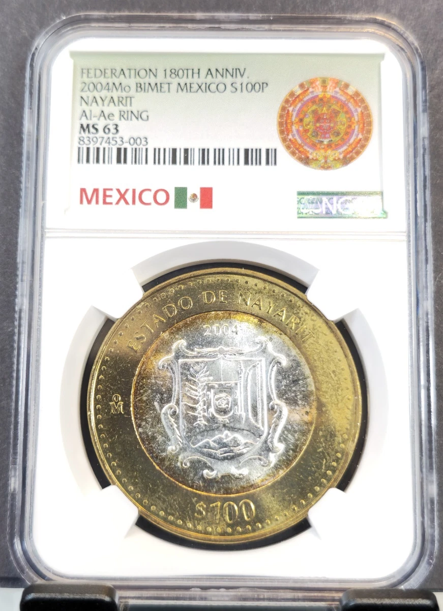 値下げ Mexico coin 2004 100 Peso 銀貨新品 値下げ Mexico coin 2004 100 Peso 銀貨新品 100 Pesos Denomination
