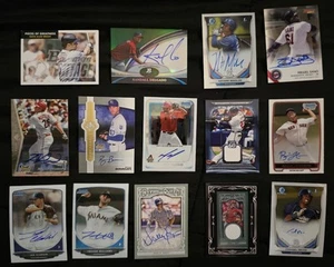 MLB 14 Auto and Jersey Relic Card Lot - Picture 1 of 8