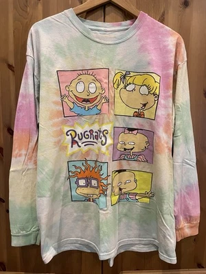 Mujer XL Rugrats Nickelodeon Tie Dye Camiseta Manga Larga Foto 1 de 4