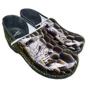 Dansko XP Professional Snakeskin Comfort Nursing Clogs Work Shoes Womens Size 41 - Picture 1 of 11