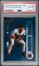 1999 Bowmans Best #M3 Derek Jeter /A.Soriano Mirror Image PSA 10 Low Pop 37