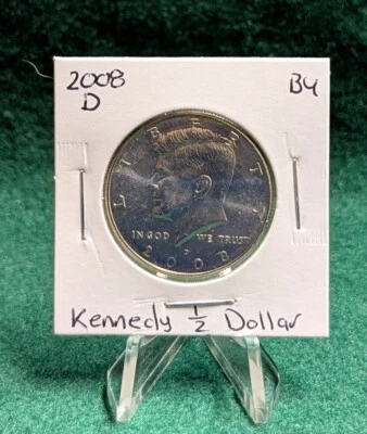 2008 D Kennedy Half Dollar Uncirculated from US Mint Rolls - Image 1 of 2
