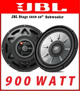 JBL SUBWOOFER 900 WATT STAGE 1010 BASS 25cm 10" BOX SUB-WOOFER REFLEX 225W RMS - Imagen 1 de 6
