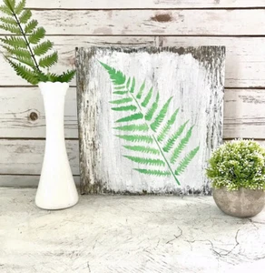 Antikes Stilschild/Fernschild/Botanisches Dekor/Hüttendekor/Chippy Paint - Bild 1 von 8