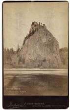 CASTLE ROCK COLUMBIA RIVER BOUDOIR CABINET CARD McALPIN LAMB PORTLAND OR 1890 +-