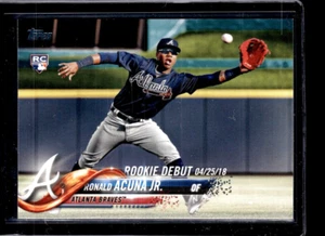 2018 Topps Update #US252 Ronald Acuna Jr Rookie Braves  - Picture 1 of 2