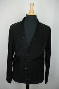 Gucci Black Suede Blouson Cardigan Jacket Sz 50EU 40US Made Italy New W/out Tags - Picture 1 of 8