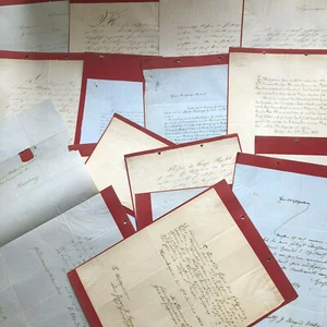 19 Autographen um 1850 an den Hamburger Kaufmann Johann Eduard Weber  - Picture 1 of 12