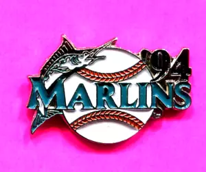 1994 MIAMI MARLINS PIN BASEBALL WITH MARLIN PIN - Bild 1 von 1