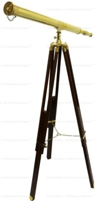 64" Nautical Telescope Tripod Floor Standing Brass Astro Telescope Thanksgiving. - Image 1 of 3