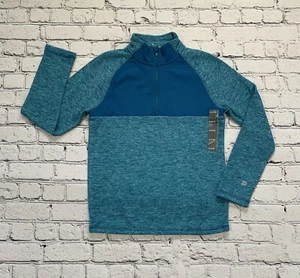 NWT All In Motion Boys/Girls Size M (8-10) Tech Fleece Sweatshirt - Teal - Picture 1 of 14