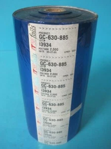 NEU ITW FOLIEN GC-630-885 9" X 2000' FUSS ROLLE BLAU HEISSPRÄGUNG PRÄGEMEDIUM - Bild 1 von 5