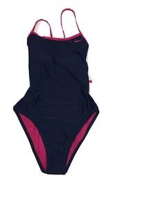 Nike Women’s Solid Racerback One Piece Swim Size 10 - Picture 1 of 3