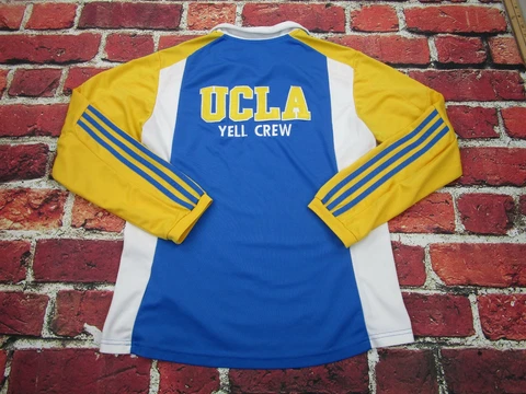 Adidas UCLA Bruins Yell Crew jersey NCAA Shirt Adult M Blue Yellow Long Sleeve Cover