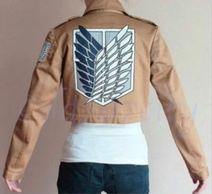 Attack on Titan Shingeki no Kyojin Scouting Legion Halloween Cosplay Jacket Eren - Picture 1 of 10