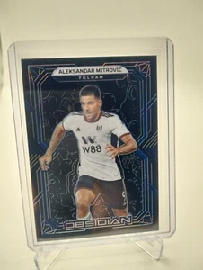 2022-23 Panini Obsidian Soccer - Aleksandar Mitrovic Blue Parallel #/20 - Fulham - Picture 1 of 2