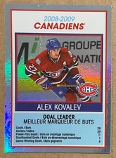 2009-10 MONTREAL CANADIENS O-PEE-CHEE OPC TEAM CHECKLIST FOIL INSERT CARD #CL16