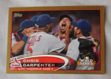 2012 Topps Gold 1590/2012 #264 Chris Carpenter St. Louis Cardinals Mint