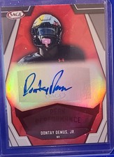 Dontay Demus Jr  2023 SAGE Red Peak Performance Autographed #PKS-DDJ 