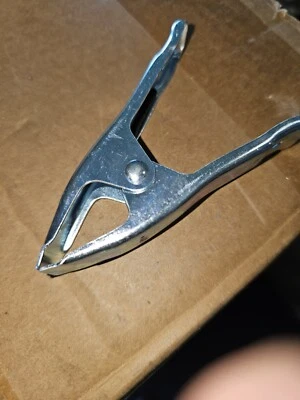 Spring Clamp: Steel Jaw Tip, Steel, 1 in Max Jaw Opening, 4 in Overall Lg - Image 1 of 3
