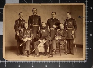 1880s Pennsylvania Governor STAFF Id'd READ BACK Military Antique Cabinet PHOTO - Picture 1 of 8